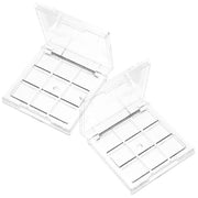 Healifty 2pcs Empty Lipstick Palette 9 Grids Diy