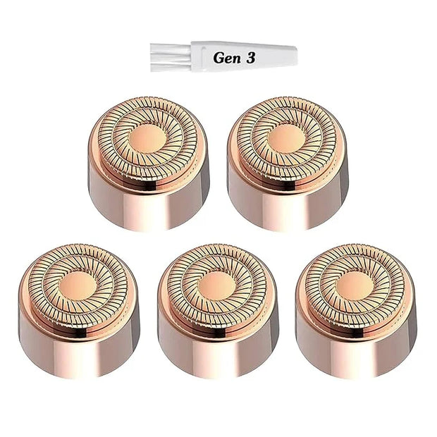Generation 3 Replacement Heads for New Version Flawless Finishing Touch Facial Hair Remover, 5 Pack - Product Image