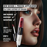 Dermacol NEW 16-Hour Lip Colour, Highly Pigmented Glossy Lip Stain, Two-Phase Lip Plumper Gloss, Kissproof Lip Makeup Prod...