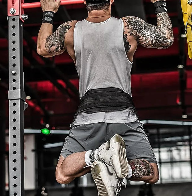 Weight Lifting Belt with Chain Fitness Dip Belt - Product Image