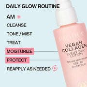 Pacifica Face Moisturizer - Vegan Collagen Face Lotion SPF 30 Broad Spectrum Sunscreen Every Day Face Lotion, UVA/UVB Prot...