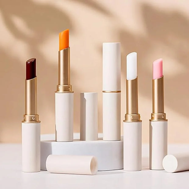 evpct 4Pcs Magic Color Changing Lipstick Long Lasting Waterproof 24 Hours Original for Women, Honey Orange Raspberry Straw...