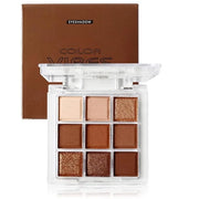 Neutral Nude Brown Eyeshadow Palette, 9 Colors Glitter Matte Eye Shadow Palette Makeup, Rose Gold Dark Brown Bronze Eyesha...