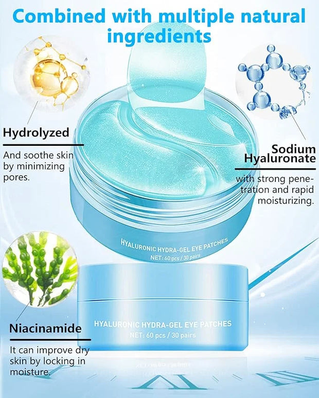 Under Eye Patches (60Pcs) - Upgraded Eye Mask Hyaluronic Acid & Collagen,Eye Treatment Mask,Under Eye Bag Treatment,Eye Ma...