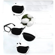 Adult/Kids Silk Glasses Eye Mask Amblyopia Strabismus Lazy Eye Patches Treat Lazy Eye and Strabismus(Black) - Product Image
