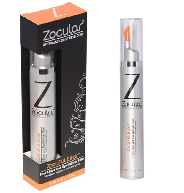 Zocuwipe Eyelid Wipes Eyelid Cleanser and Moisturizer Pads 30ct + Zocufill Elixir Eye Gel and Face Serum + Zocufoam Cleans...