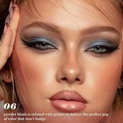 Single Matte Cheeks Face Cream powder Blush Makeup Palette, Bronze Brown Singles Blushes for Older Women, Monochrome Highl...