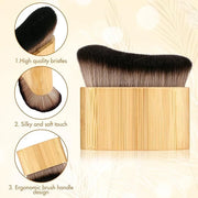 Ouligay Self Tan Brush Portable Self Tanning Brush Kabuki Brush for Self Tanner Brush Sunscreen Liquid Foundation Body Mak...