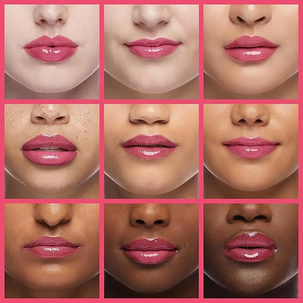 Plumping Lip Oil, Hydrating Lip Gloss Tinted Lip Balm Lip Care Transparent Toot Lip Oil, Non-Sticky Long Lasting Nourishin...