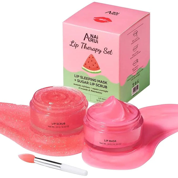 Lip Mask Set, Lip Scrub & Hydrating
