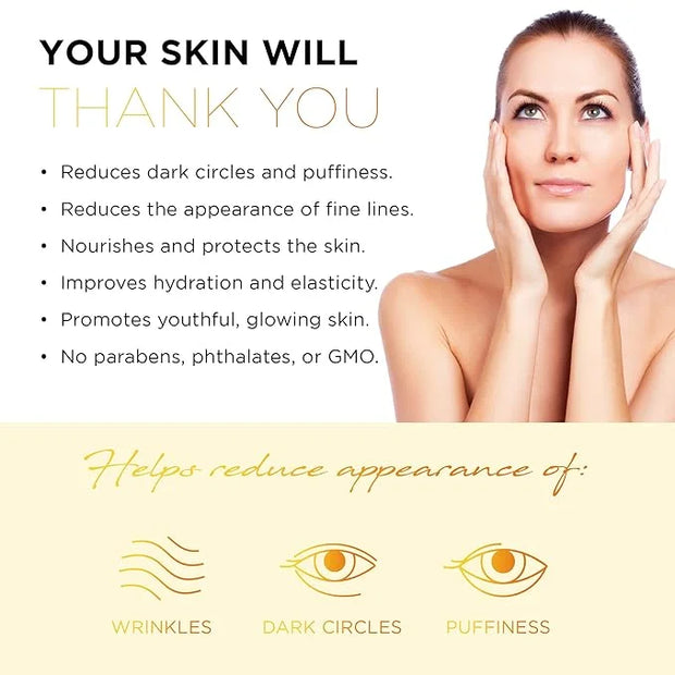 Azure Cosmetics Vitamin C Under Eye Pads - Anti Aging, Lifting & Moisturizing Eye Mask Patches - Reduces Fine Lines, Wrink...