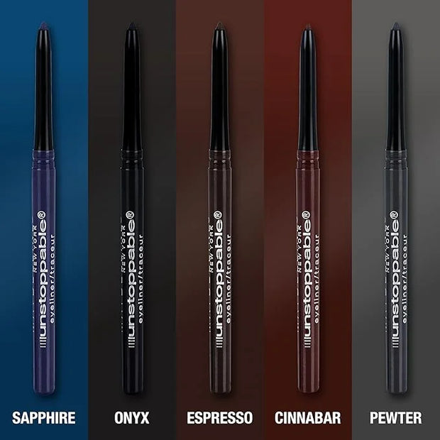 Maybelline Unstoppable Waterproof Mechanical Brown Eyeliner Pencil, Easy to Apply, Smooth Glide, Up to 24 Hour Wear, Espre...
