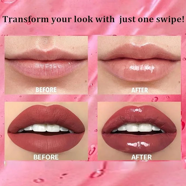 Color Changing Lip Oil - Fruit Lip Oil Pack, 3pcs Magic Color-Changing Lip Glow Oil, Hydrating Lip Gloss for Dry Lip Care ...