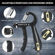 2 Pack Grip Strength Trainer 10-150 lbs - Product Image