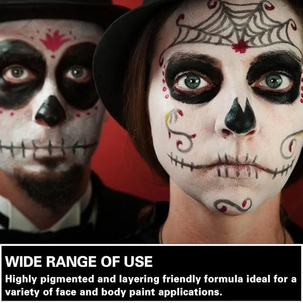 3 PCS Black White Red Face Body Paint