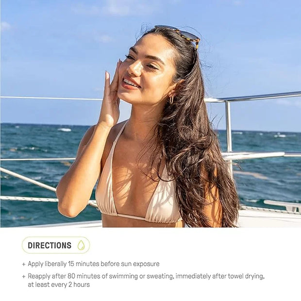 Raw Elements Face and Body Mineral Sunscreen SPF 30 Tin, Organic Sunblock Daily Protection, Non Toxic Reef Safe, Water Res...