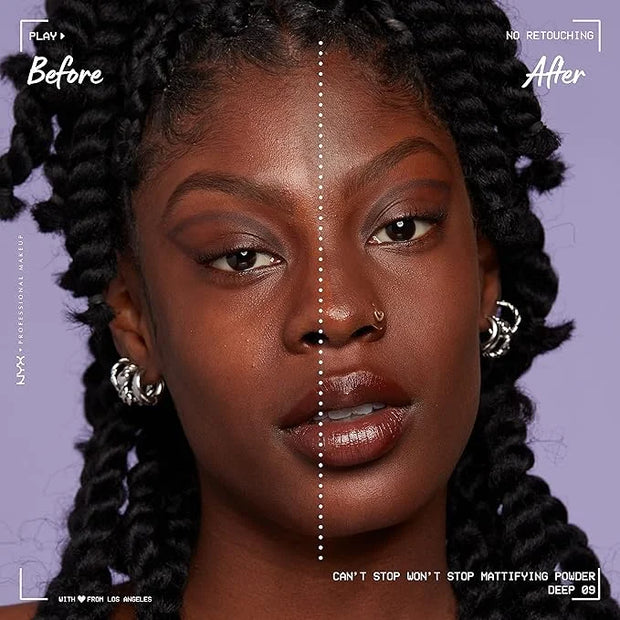NYX PROFESSIONAL MAKEUP Can't Stop Won't Stop Mattifying Pressed Powder - Deep - Product Image