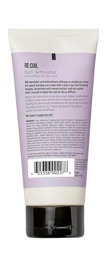 AG Care Re:Coil Curl Activator Curl Cream with Keratin Amino Acids - Ultra-Nourishing Curly Hair Cream for Defined, Health...