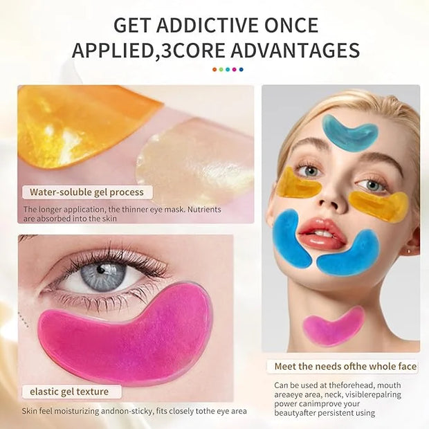 MOND'SUB Premium Under Eye Patches, Gel Eye Patches Hydrating & Refresh for Puffy Eyes, Under Eye Bags & Dark Circles, Nat...