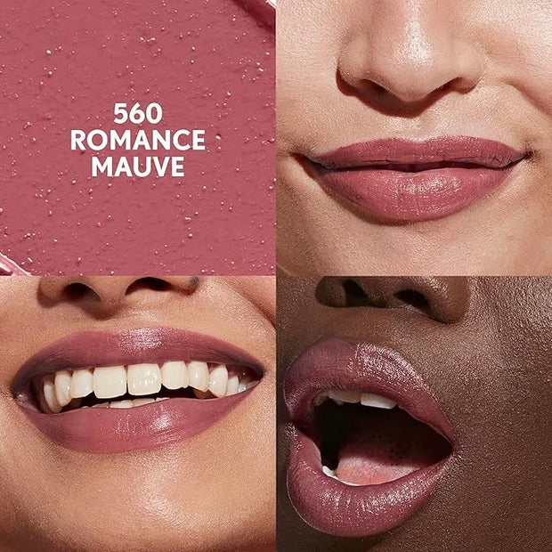 COVERGIRL Clean Lip Color, Romance Mauve, Satin Finish, Squalane, Avocado & Aloe, Carmine-Free, Non-Drying, 0.12oz - Produ...