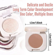 Pressed Single Matte Eyeshadow Palette, Brown eyeshadow For Old Women, Pigmented Waterproof Sombras Para Ojos, Single Pres...