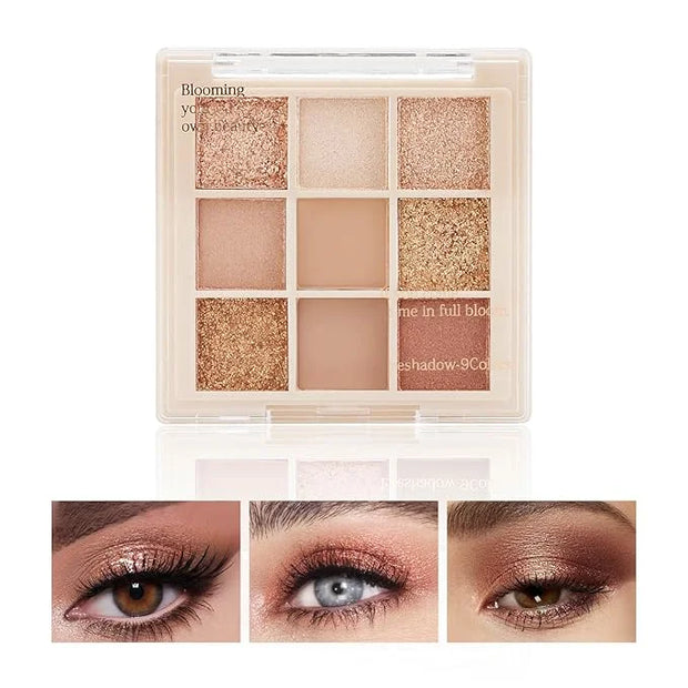 Boobeen Nude Eyeshadow Palette - Matte and Shimmer Makeup, Highly Pigmented Creamy Eye Shadow Powder, Create a Neutral Eye...