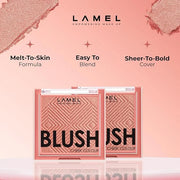 Blush Cheek Rouge Color Mini - Blendable Natural Blush Powder - Enhances & Defines Shapes & Features - Shading & Contourin...