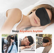 Sleep Eye Mask for Men Women 3D Contoured Cup, Concave Molded, Block Out Light, Molded Soft Comfort Eye Shade with Adjusta...