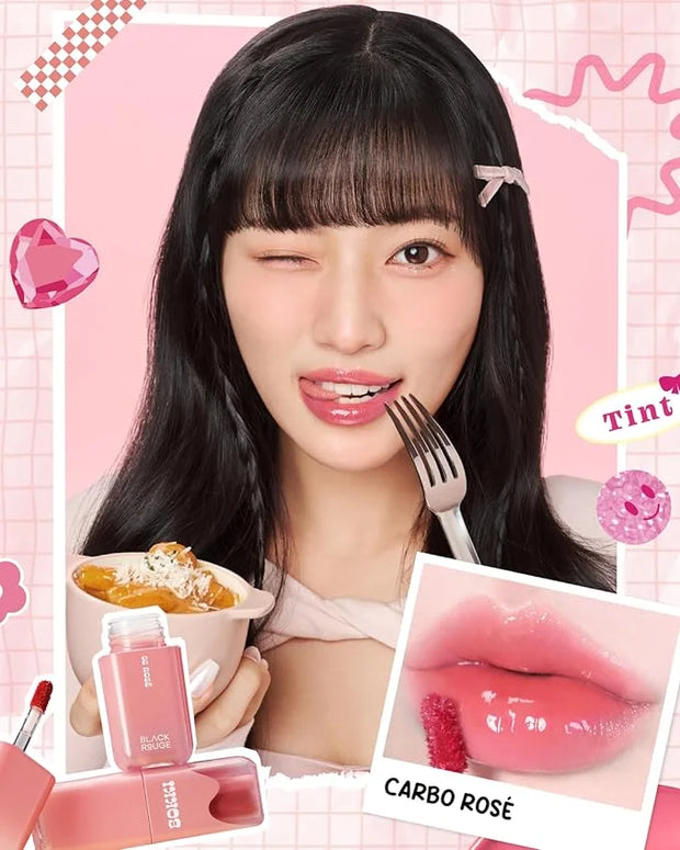 Glow Bokki Glossy Lip Tint, Korean Beauty (GB06 Cheese Coral, 4.1 grams) - Product Image