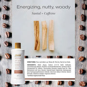 RAW SUGAR Simply Body Wash - Santal + Caffeine (25 Fl Oz, Pack of 1) Moisturizing & Soothing Bath & Shower Gel, Formulated...