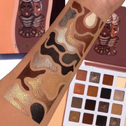 Juvia's Place Coffee Shop Eyeshadow Palette - 16 Pan Palette, Tan, Auburn, & Rich Dark Chocolate, Mattes and Shimmers, Hig...