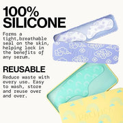 Pacifica Reusable Mask – Under Eye Mask Silicone Face Mask for Fine Lines & Dark Circles, Pair with Serum, Storage Tin Inc...