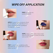 Matte Lip Gloss Peel Off Masque - Peel Off Lip Stain Tattoo, Mauve Peel Off Lip Tint，Long Lasting Waterproof Transfer-proo...