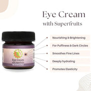 Taspen's Organics Hydrating Eye Cream with Super Fruits- for Dark Circles, Puffiness & Fine Lines - Brightening & Firming ...