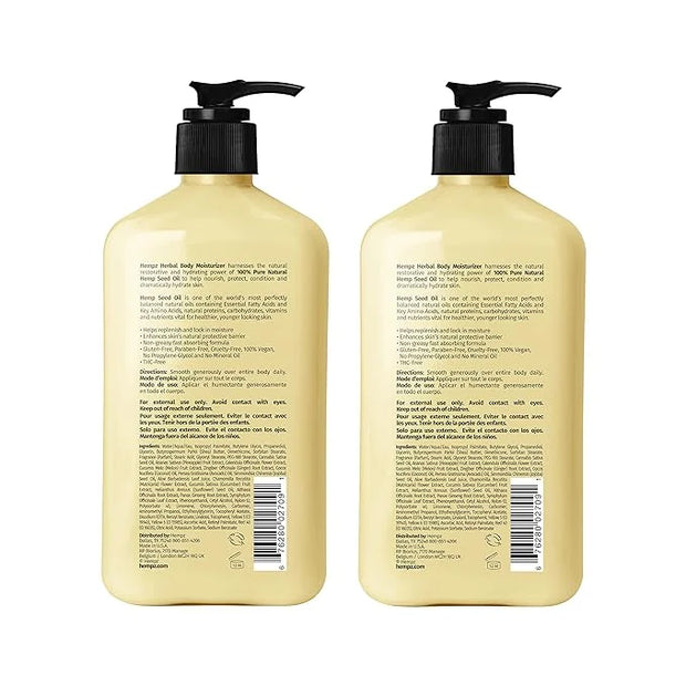 Hempz Body Lotion - Sweet Pineapple & Honey Melon Daily Moisturizing Cream, Shea Butter, Aloe, Orange Extract Body Moistur...
