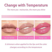 Hydrating Lip Glow Oil - Transparent Clear Plumping Gloss for Women & Girls, Color-Changing Tinted Balm, Tinta para Labios...