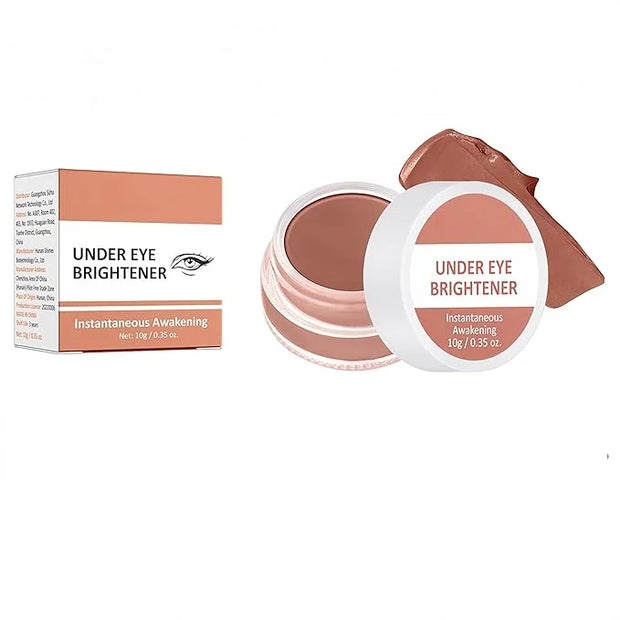 4 Colors Under Eye Brightener, Conceal & Brighten Dark Circles, Nourishing Waterproof Under Eye Cream Pot Concealer Full C...