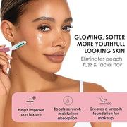 Japonesque Dermaplaner with Soothing Aloe Comfort Strip - Facial Dermaplane Razor, Skin Tool with Ultra Precision Blade fo...