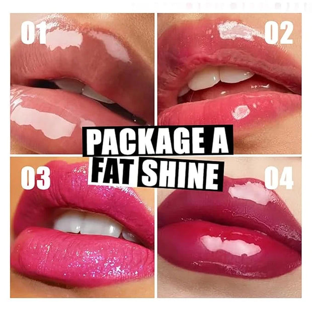 Hydrating Lip Oil, Big Brush Head Lip Glaze Shiny Transparent Lip Glow Oil, Nourishing & Non-sticky Long Lasting Fresh Cle...