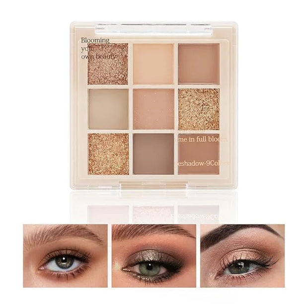 Boobeen Nude Eyeshadow Palette - Matte and Shimmer Makeup, Highly Pigmented Creamy Eye Shadow Powder, Create a Neutral Eye...