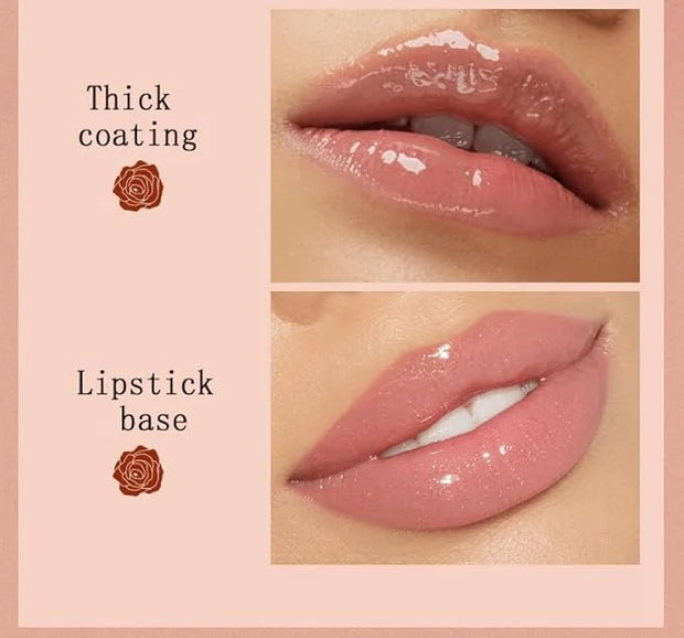 2 Colors Hydrating Lip Glow Oil, Moisturizing plumping Hydrating