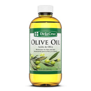 De La Cruz Pure Olive Oil - Natural Expeller Pressed Olive Oil for Hair and Skin - Lightweight Body Oil for Dry Skin 8 Fl ...