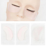 100 Pairs Hydrogel Under Eye Gel Patches Lint Free Eye Lash Pads Eyelash Extension Tool Mask Eyepads, Transparent/Pink - P...