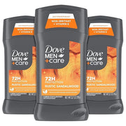 DOVE MEN + CARE Antiperspirant 3 Pack Rustic Sandalwood Deodorant for Men 2.7oz - Product Image