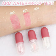 evpct 3Pcs Mini Clear Color Changing PH Tinted Lip Gloss Set for Women Girls 10-12 Pink Mood Lip Oil Gloss Balm Tint Stain...