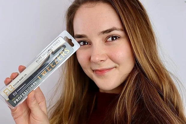 Tweezers For Ingrown Hair By The Razor Bump Co. | Sharp, Stainless Steel, Surgical | Professional Tweezers For Women and M...