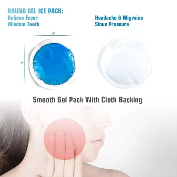 MR.ICE 3 Kits Cooling Face Mask Full Face Ice Mask, Reusable Gel Face Mask Eye Cooling Masks with Soft Plush Backing, Cold...