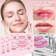 30 Pairs Lip Mask & Eye Mask,Under Eye Patches For Reducing Fine Lines & Dark Circles,Moisturizing Lip Spa Daily Labial Ma...