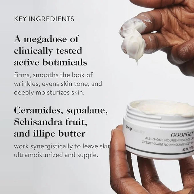 goop Beauty Nourishing Face Cream | Improves Firmness, Elasticity, & Brightness | Botanicals, Ceramides, & Squalane | Anti...