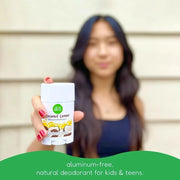 FRESH MONSTER Deodorant for Kids & Teens, Coconut-Lemon Scent, No Aluminum, No Parabens, Vegan, 24-Hour Protection, Coconu...